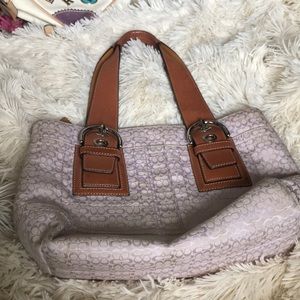 COACH lilac spring purse